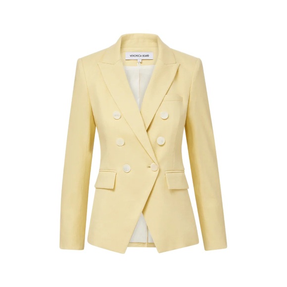 Veronica Beard Jackets & Blazers - Veronica Beard miller Dickey Jacket blazer 12 nwt yellow linen blend $695